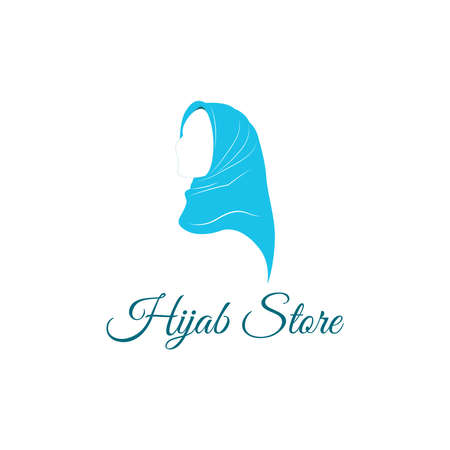Hijab store logo vector graphicsのイラスト素材