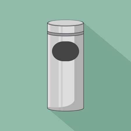 Office trash can vector doodle illustration vector graphicsのイラスト素材