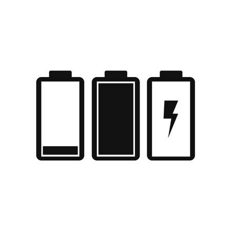 Battery icon vector graphicsのイラスト素材
