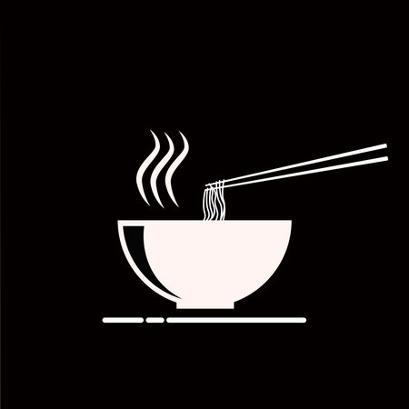 Bowl of noodles vector graphicsのイラスト素材