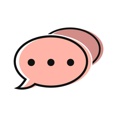 Chat logo vector graphicsのイラスト素材