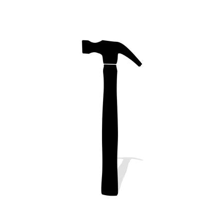Black and white hammer vector graphicsのイラスト素材