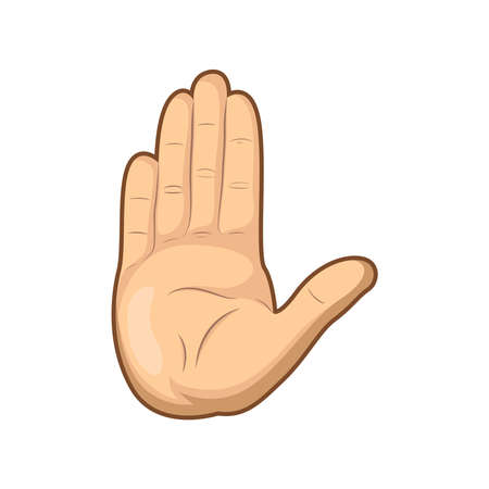 realistic palm cartoon vector graphicsのイラスト素材