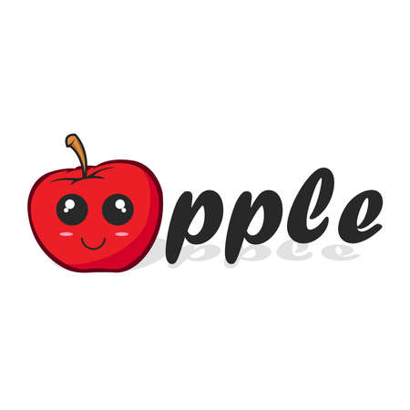 Red apple logo vector graphicsのイラスト素材