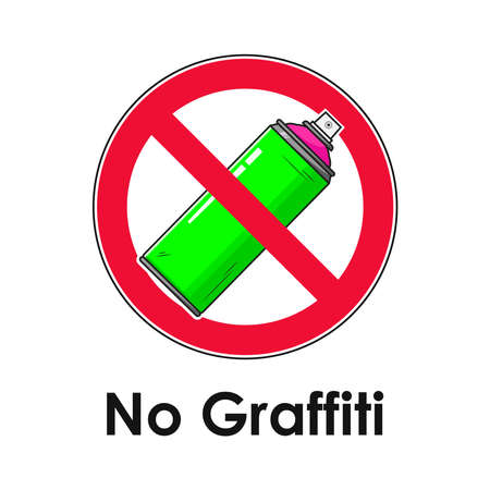 No graffiti sign vector graphicsのイラスト素材