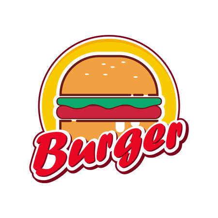 Burger logo vector graphicsのイラスト素材
