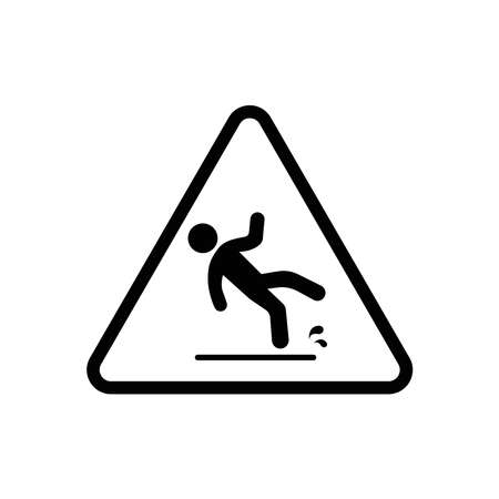 Wet floor sign vector graphicsのイラスト素材