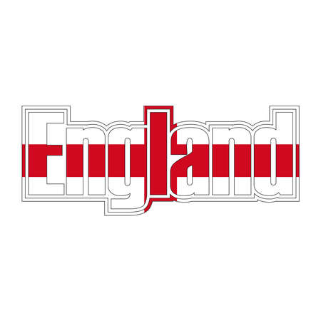 England flag font vector graphicsのイラスト素材