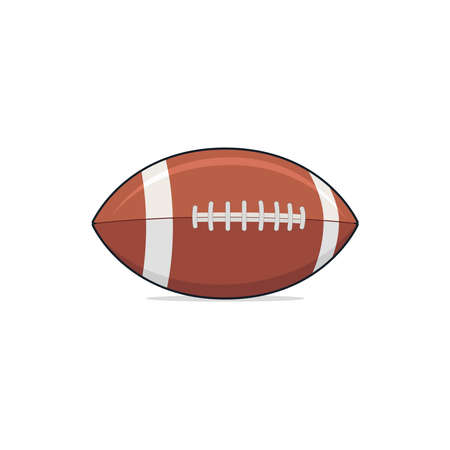 Isolated American football ball cartoon vector graphicsのイラスト素材