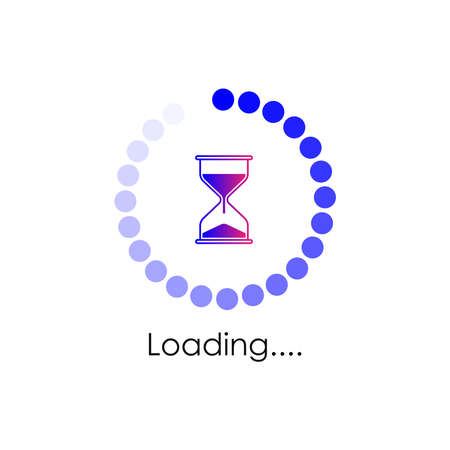 Loading progress or load circle icon vector graphicsのイラスト素材