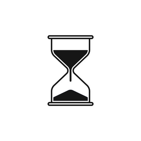 Isolated sand timer icon vector graphics