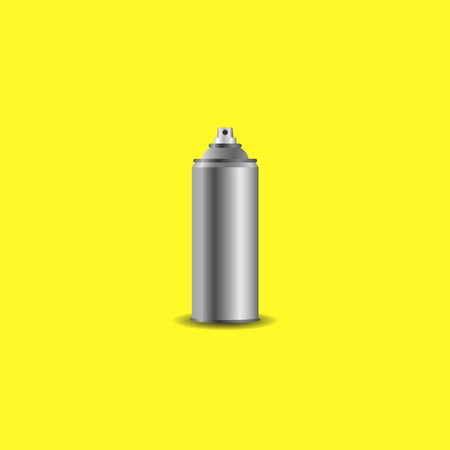 Spray paint can mockup vector graphicsのイラスト素材
