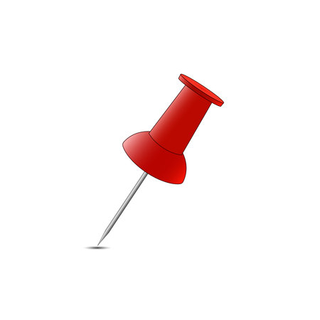 Push pin vector art and graphicsのイラスト素材