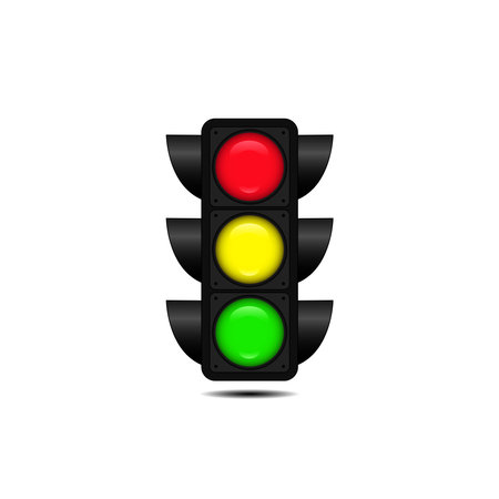 3d traffic light vector art and graphicsのイラスト素材
