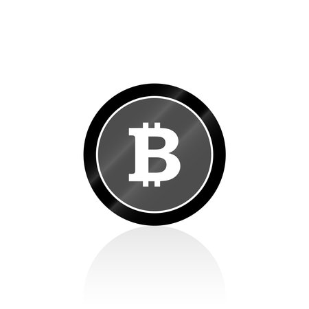 Bitcoin coin vector art and graphicsのイラスト素材