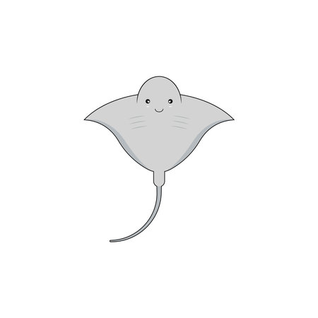 Cute stingray vector art and graphicsのイラスト素材