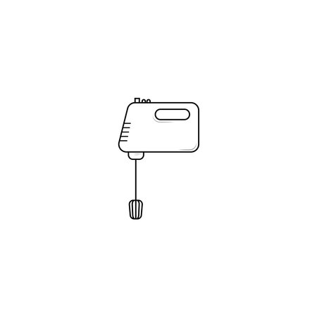 Electric hand mixer icon vector graphicsのイラスト素材