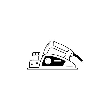 Electric planer hand held icon vector graphicsのイラスト素材