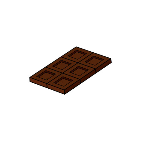 Chocolate bar 3d isolated vector graphicsのイラスト素材