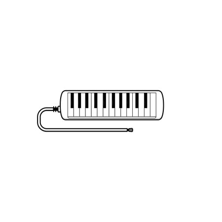 Melodica icon isolated vector graphicsのイラスト素材