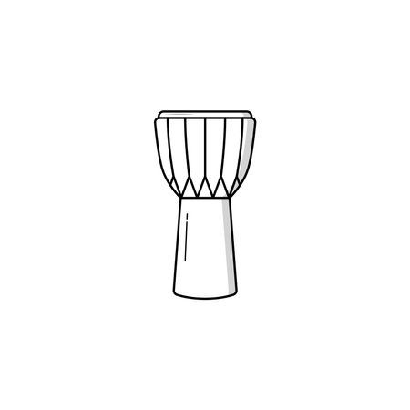 Djembe icon isolated vector graphicsのイラスト素材