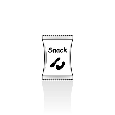 Potato chips bag icon isolated vector graphicsのイラスト素材
