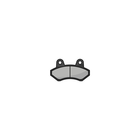 Brake pad icon isolated vector graphicsのイラスト素材