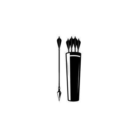 Arrow bag icon vector graphicsのイラスト素材