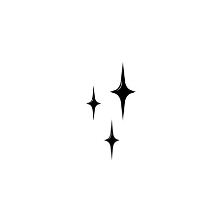 Twinkle star glittery icon vector graphicsのイラスト素材