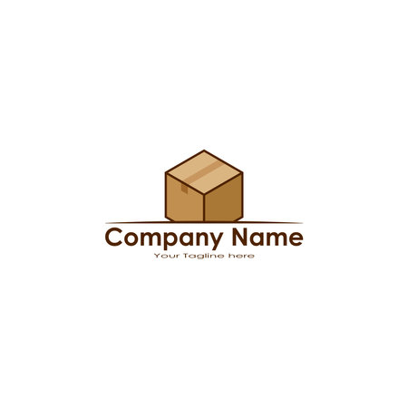 Cardboard lgo design vector graphicsのイラスト素材