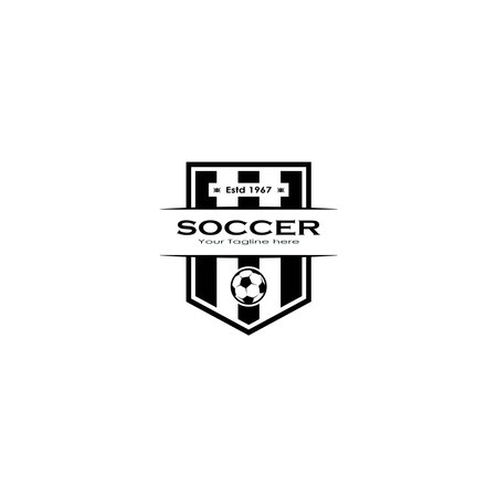Football club logo design vector graphicsのイラスト素材