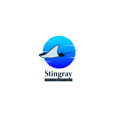 Stingray logo design vector graphicsのイラスト素材
