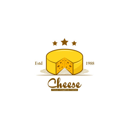 Cheese logo design vector graphicsのイラスト素材