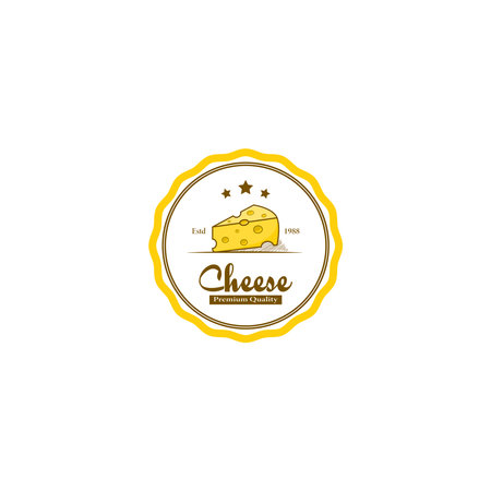 Cheese logo design vector graphicsのイラスト素材