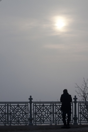 A man thinkingの写真素材