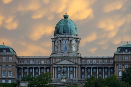 the Royal Palace at Budapestのeditorial素材