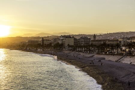 View of the Mediterranean sea, Nice, France
