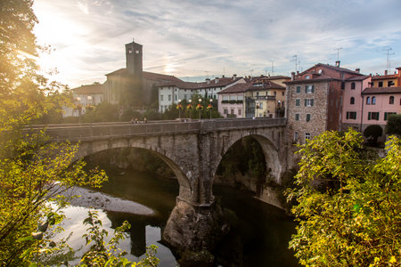 Cividale del Friuli at sunset