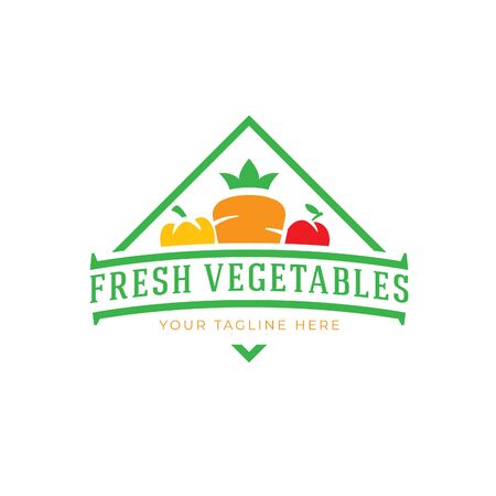 Fresh vegetables sign for your projectsのイラスト素材
