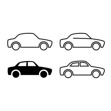 Car outline automotive icon for your projectsのイラスト素材