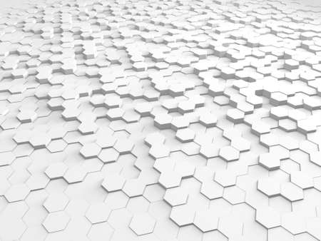 Abstract hexagons white background for your projects