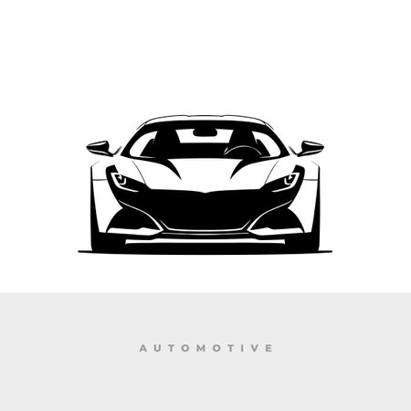 Abstract sport car icon isolated on white background. vector illustration for your designのイラスト素材