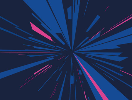 Comic book speed lines background. Pop art retro style. vector illustrationのイラスト素材