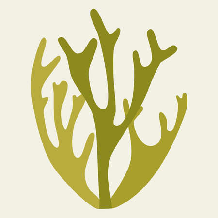 Green icon bush Icelandic mossのイラスト素材
