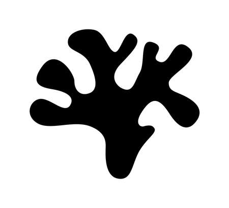 algae and seaweed, lichen or coral on a white isolated backgroundのイラスト素材