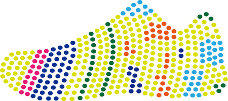 Colorful shoeのイラスト素材