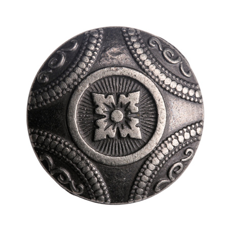 Vintage metal sewing buttons collectionの写真素材