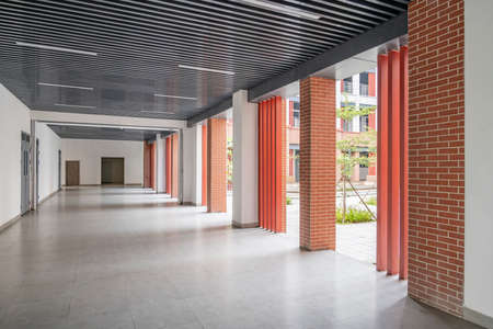 Empty Office hallways.The empty hallways of the campus