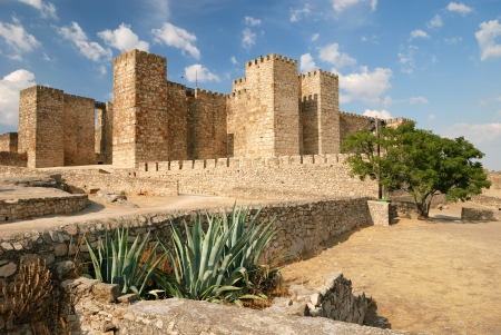 Castle  Alcazaba  in Trujillo  Spain のeditorial素材