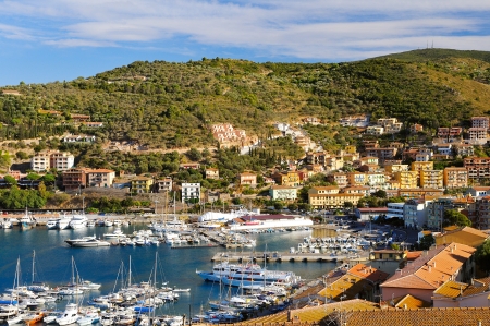 port in Porto Santo Stefano  Toscana の写真素材